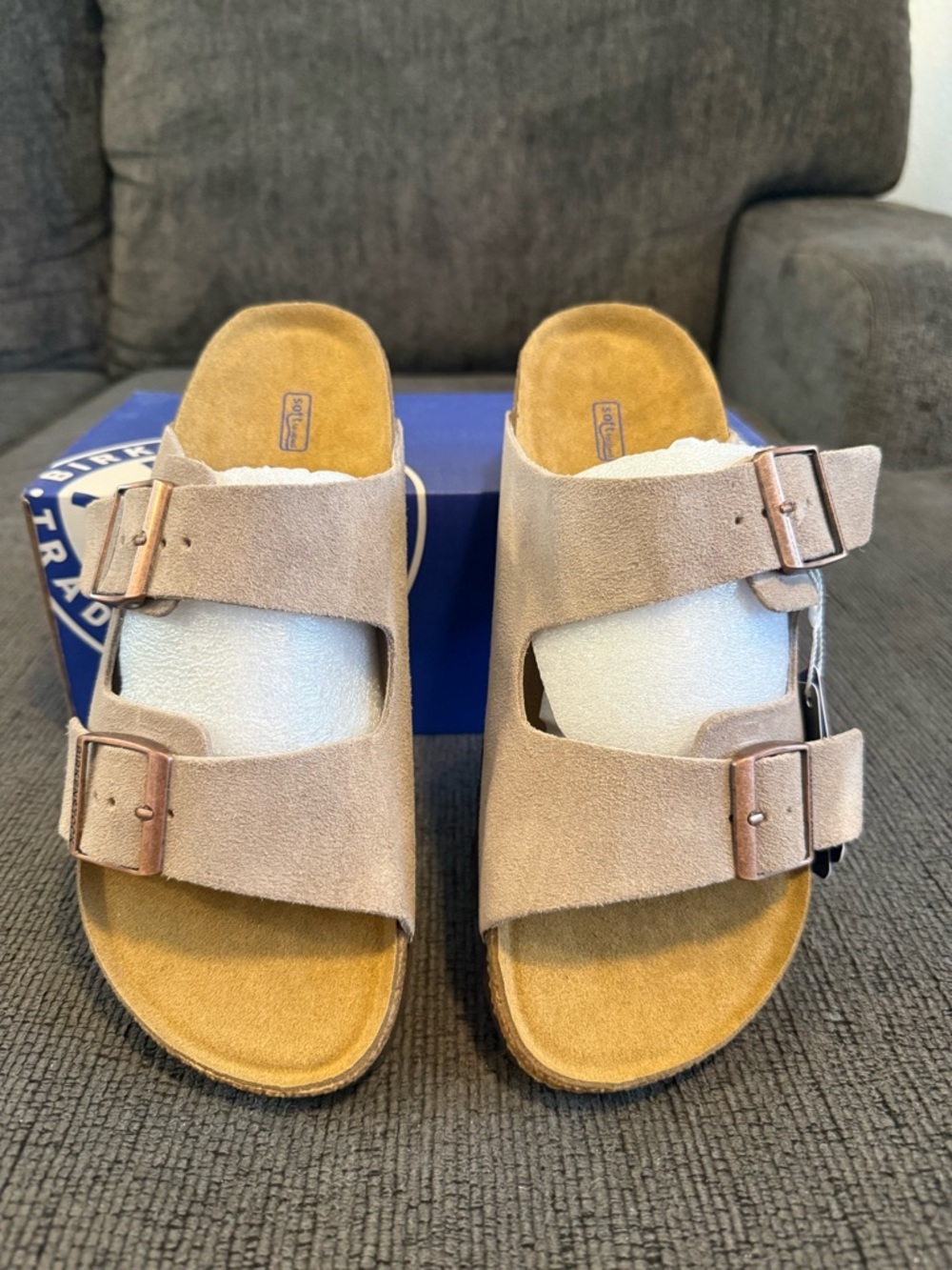 Birkenstock Arizona Gray Suede Clogs
NOT FOR SALE